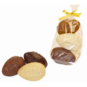 3 Paaseieren Belgische Callebautchocolade 