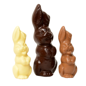 chocolade paasklokken Pasen 2023, Belgische Callebaut chocolade