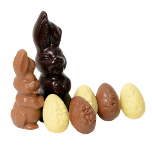 Chocoladepakket paashazen en paaseieren bestellen